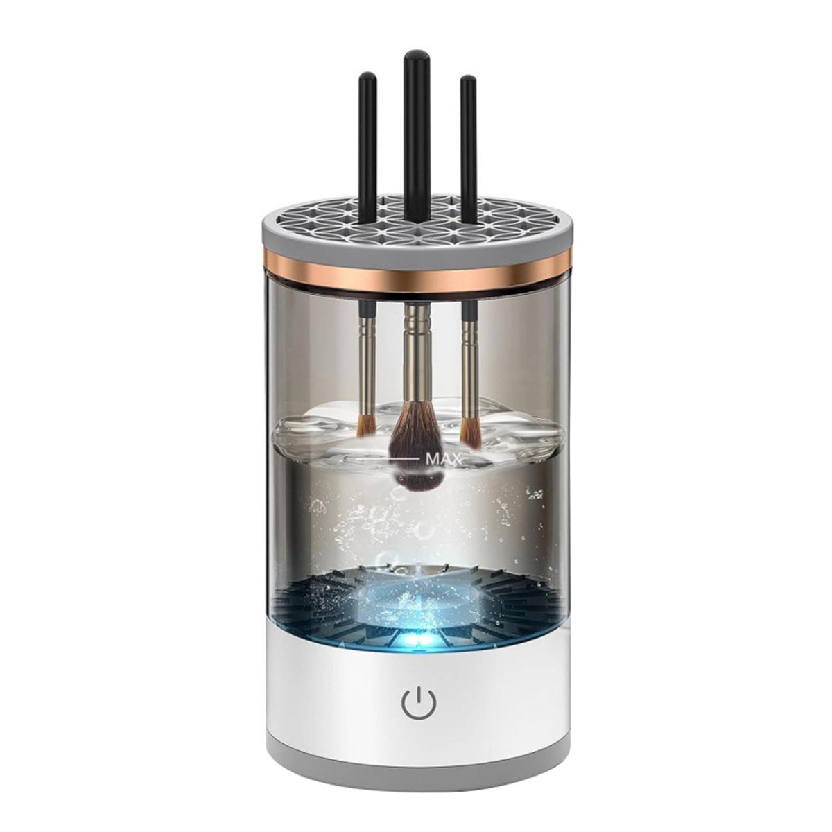 

Электрический очиститель для кистей для макияжа USB Автоматическая машина для чистки косметических кистей Многофункциональная сушилка для косметических кистей Держатель Контейнер для мытья инструментов чистый