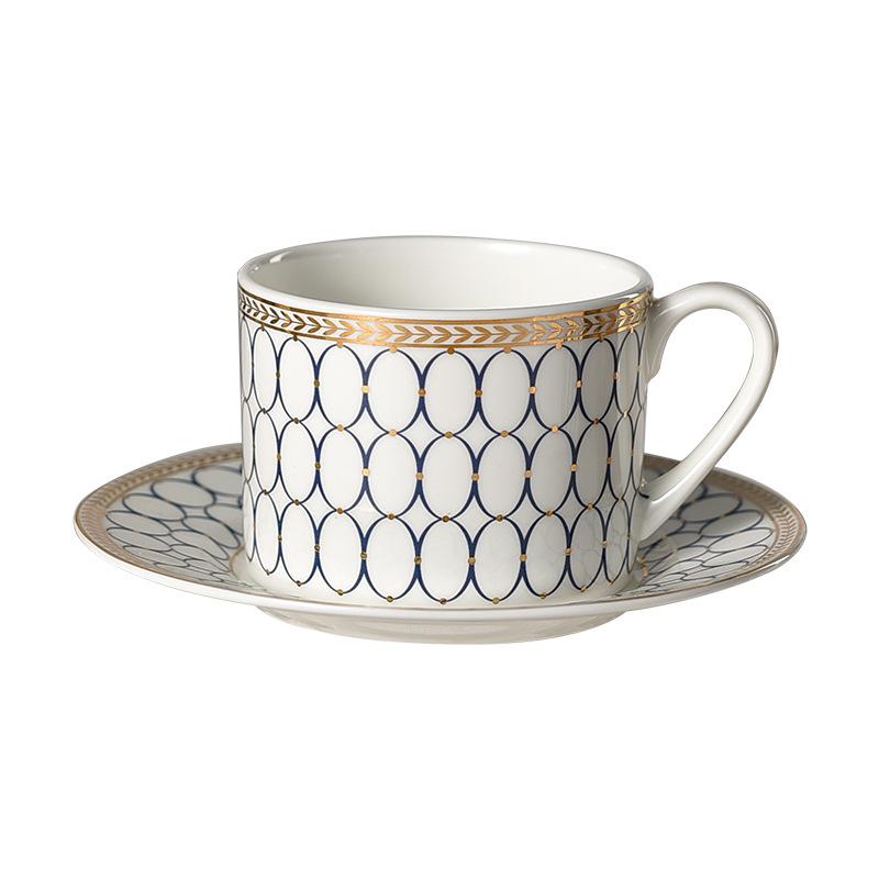 Ceramic Coffee Cup High End Exquisite Afternoon Tea Cup High End Light Luxury High Value Cup Disc Set Women's Latte Cup