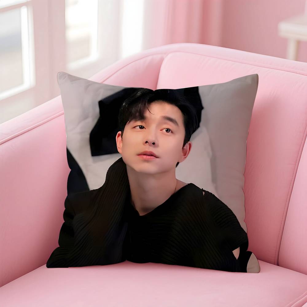 KPOP G-Gong Y-Yoo Pillow Case Pattern Printing Pillowcase Living Room Sofa Cushion Cover Bedroom Room Decor