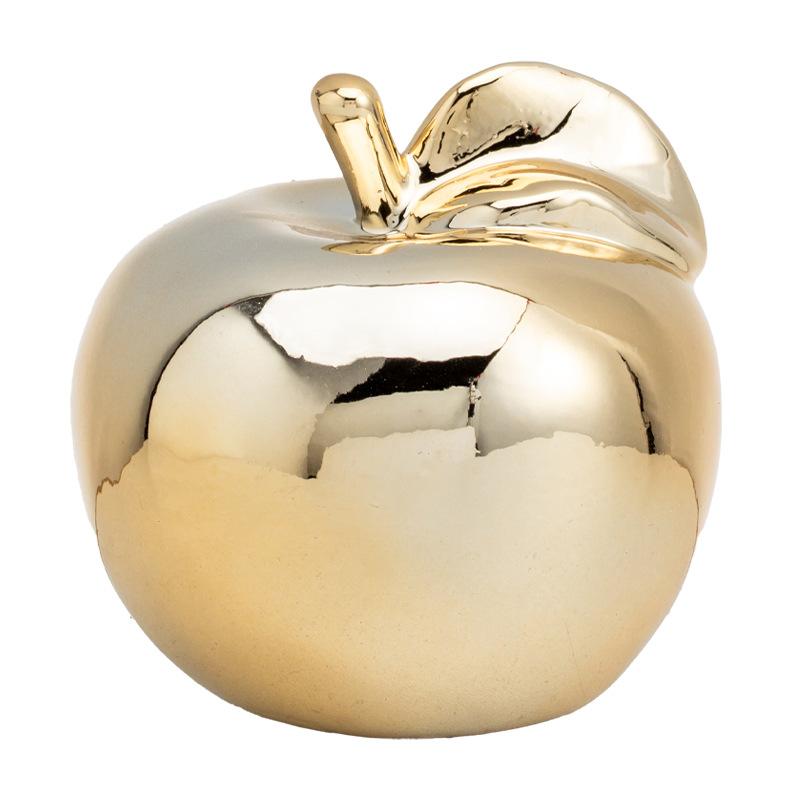 Apple Home European White Porcelain Home Decoration Creative Living Room Study Christmas Apple Foyer Decor Crafts