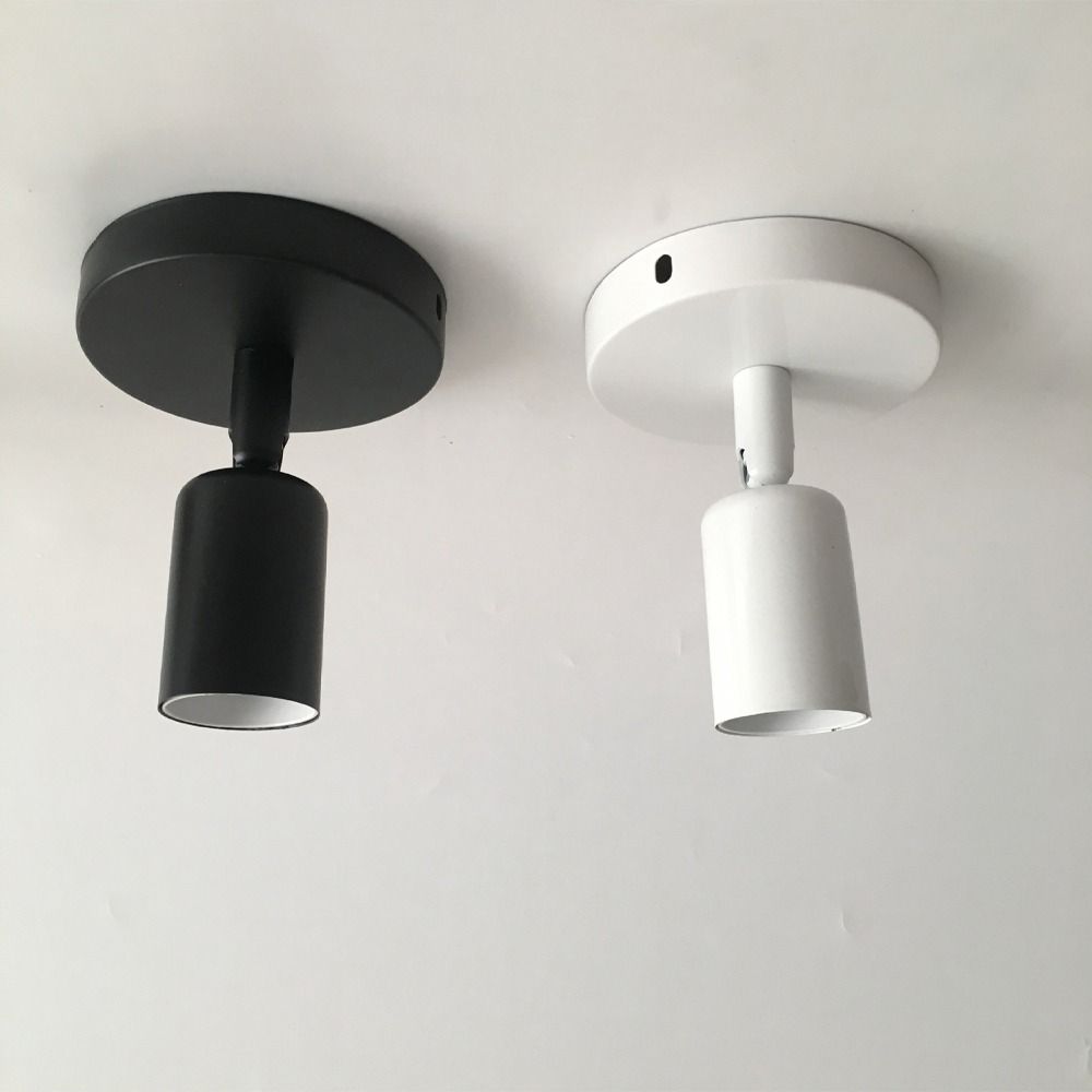 Vintage E27 Wall Lamp Base E27/E14 Metal Light Base Creative Bulb Holder For Bar Restaurant Home