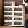 Flip Storage Box Storage Cabinet Foldable Plastic Wardrobe Cross-border Clothes Organizing Box Home Bedroom Locker