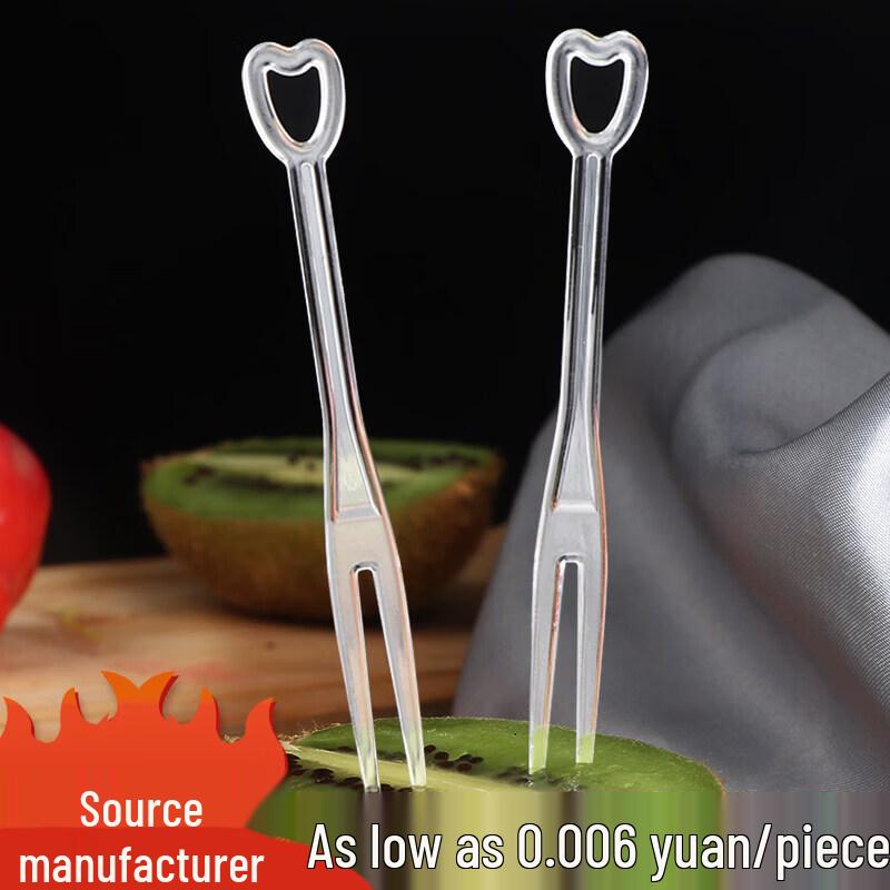 Individually Wrapped Disposable Plastic Fruit Forks