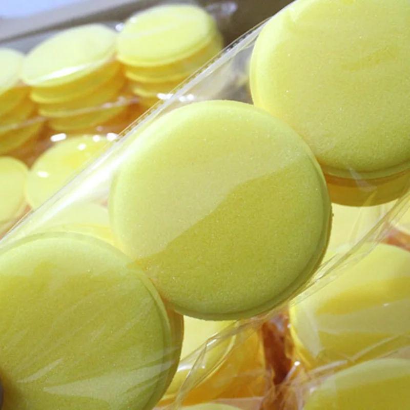 6PCS High-Density Welt Waxing Sponge Set for Car Wash Beauty Small round Sponge for Polishing And Waxing