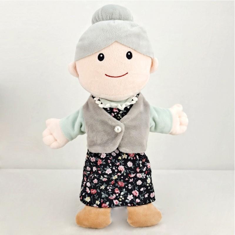 Family Family Hand Puppet Plush Toy Kindergarten Play House Can Open Mouth Cute Doll Child Role Play