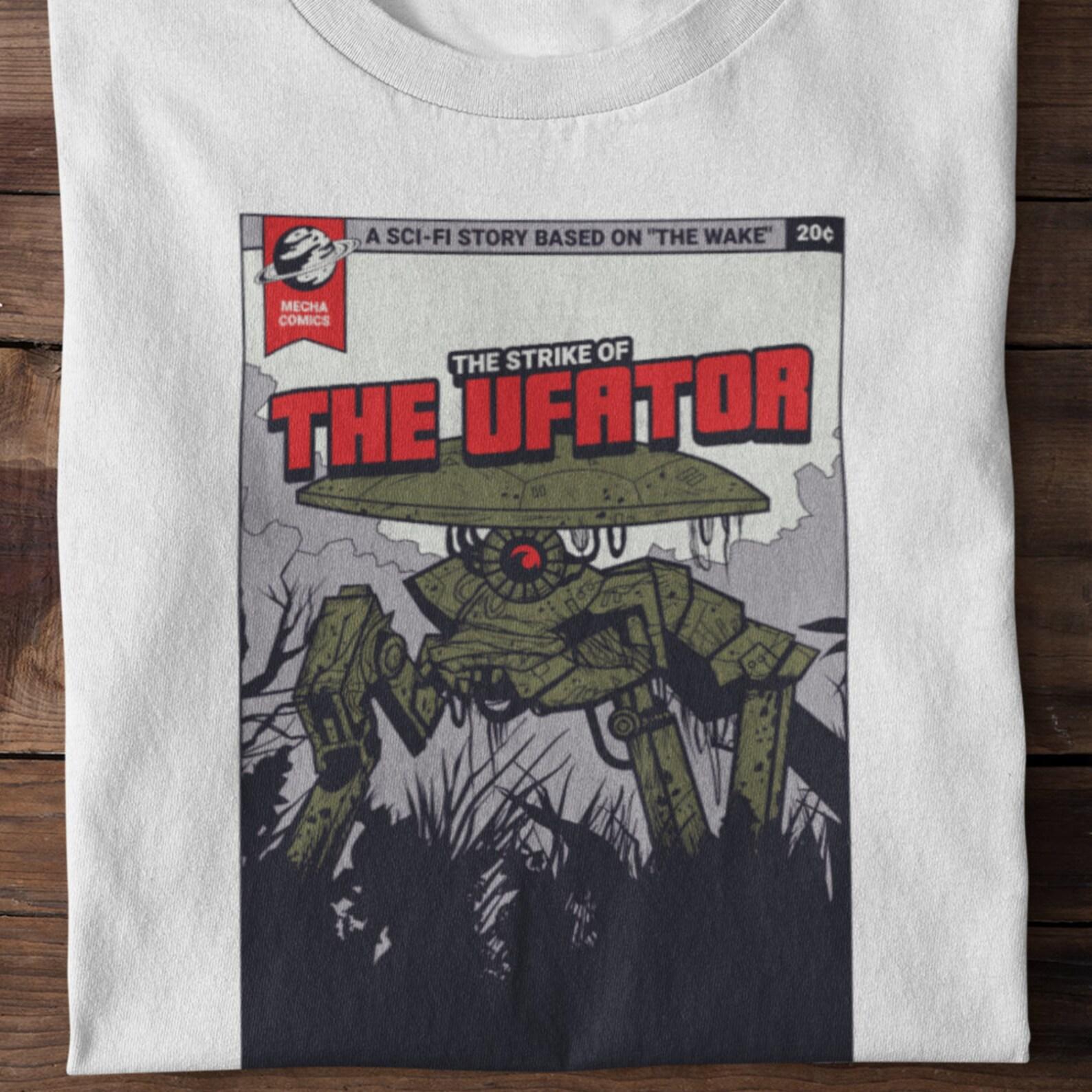 Retro Sci-Fi Comics T-Shirt: The Ufator XL