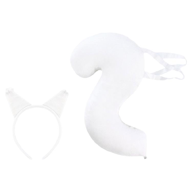 Animal Squirrel Costume Set,Squirrel Ears and Tail Set Animal Fancy Dress Kit for Birthday Party Halloween Cosplay Props