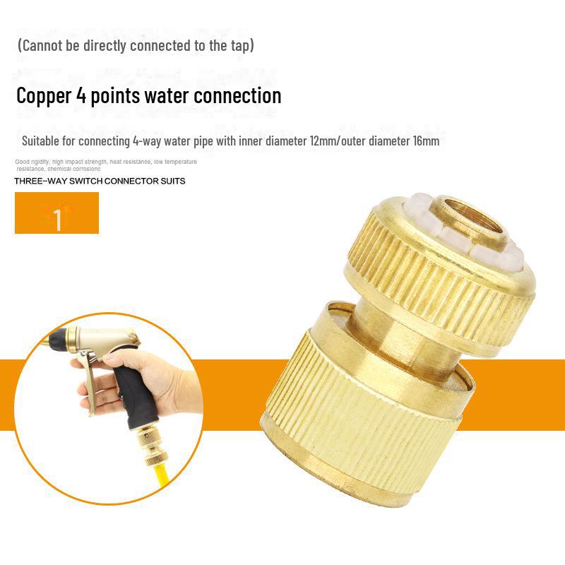 

Быстроразъемное соединение из латуни для мойки автомобиля: Насадка для шланга и пистолета с 3-6 точками подключения