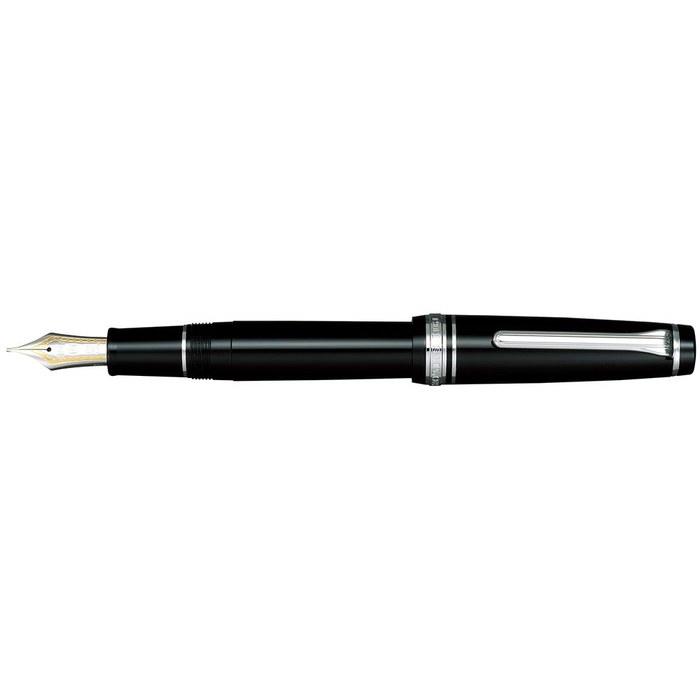 Sailor Professional Gear Silver Fountain Pen, Extra Fine, 11-2037-120, Black/Silver