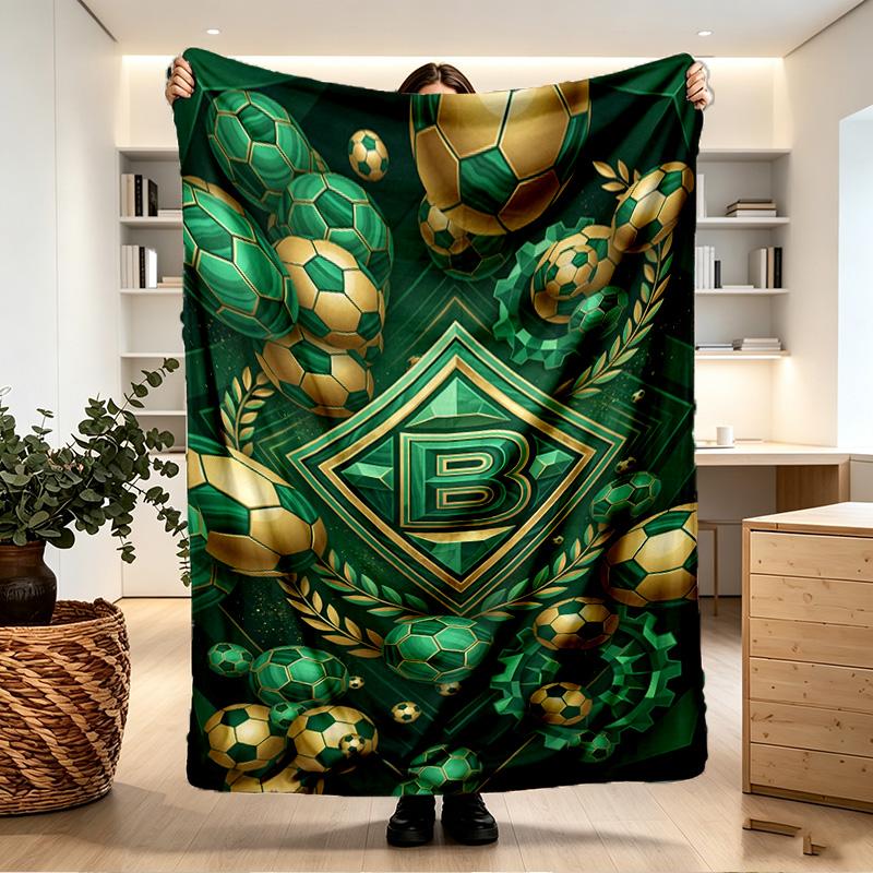Borussia Monchengladbach Print Blanket - Soft & Comfortable, for Bedroom, Travel, Sofa, Home Decoration - Birthday Christmas Gift for Friend