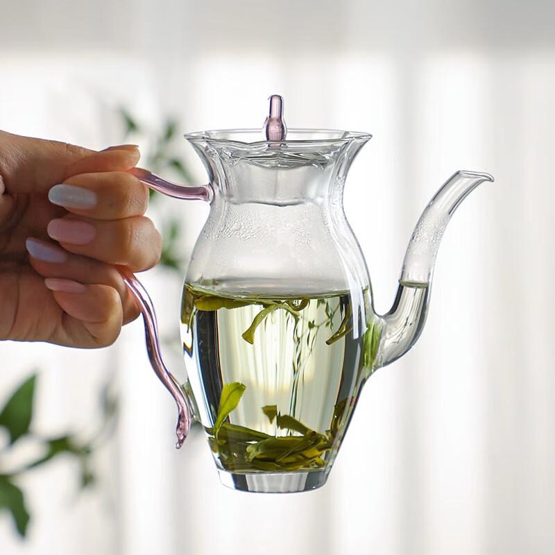 Chaxun Handmade Narcissus Glass Teapot