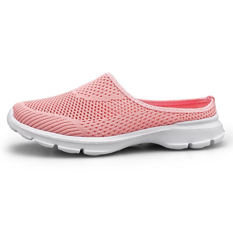 Fashion Women Walking Shoes  Slip-On Orthopedic Diabetic Ladies Platform Mules Mesh Lightweight Slipper Wedge Female Sneaker