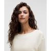 Lululemon Drapey Softstreme Boatneck Long Sleeve Shirt Light Ivory