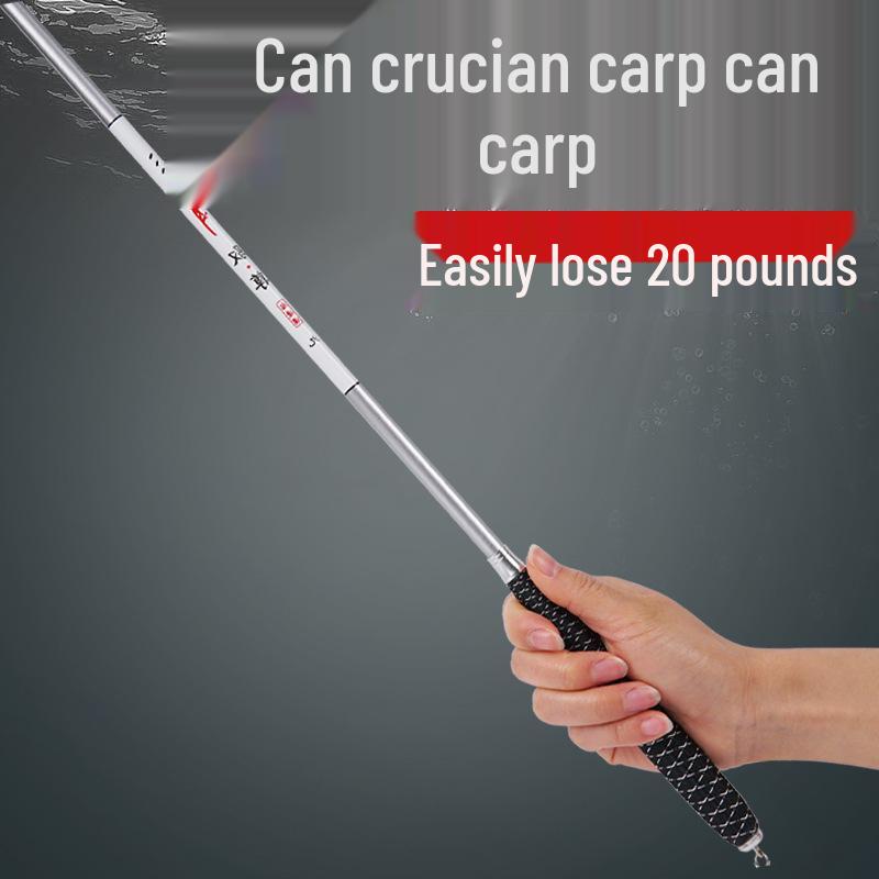 Ultra-Light Ultra-Hard Crucian Carp Rod: Carbon Fiber, Extremely Fine, Taiwan-Style with Braided Handle