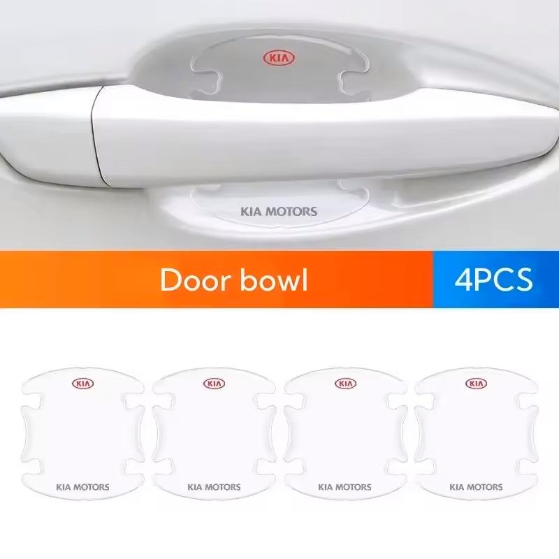 For Kia Morning Picanto Rio Stonic Sportage Ceed Optima Forte 5 3 4 K Transparent Car Door Bowl Handle Decals Protector Stickers