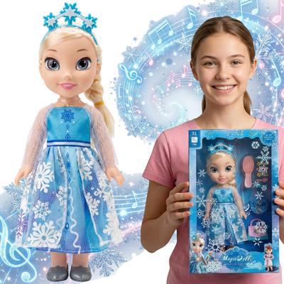 Elsa Frozen Eiskönigreich singende leuchtende große Puppe Geschenk für Kinder