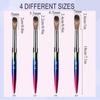 4Pcs/Set Kolinsky Sable Nail Art Brush Set Acrylic Brushe Durable Powder Brushes