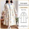 Maternity Labor Gown & Nursing Pajama Set with Built-in Bra for Spring/Summer