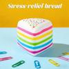 Dumpling Squishy Rainbow Layer Cake Toy Dessert Soft Toys For Teens & Adults Fun Novelty Gift For Birthdays Squish Dumplings
