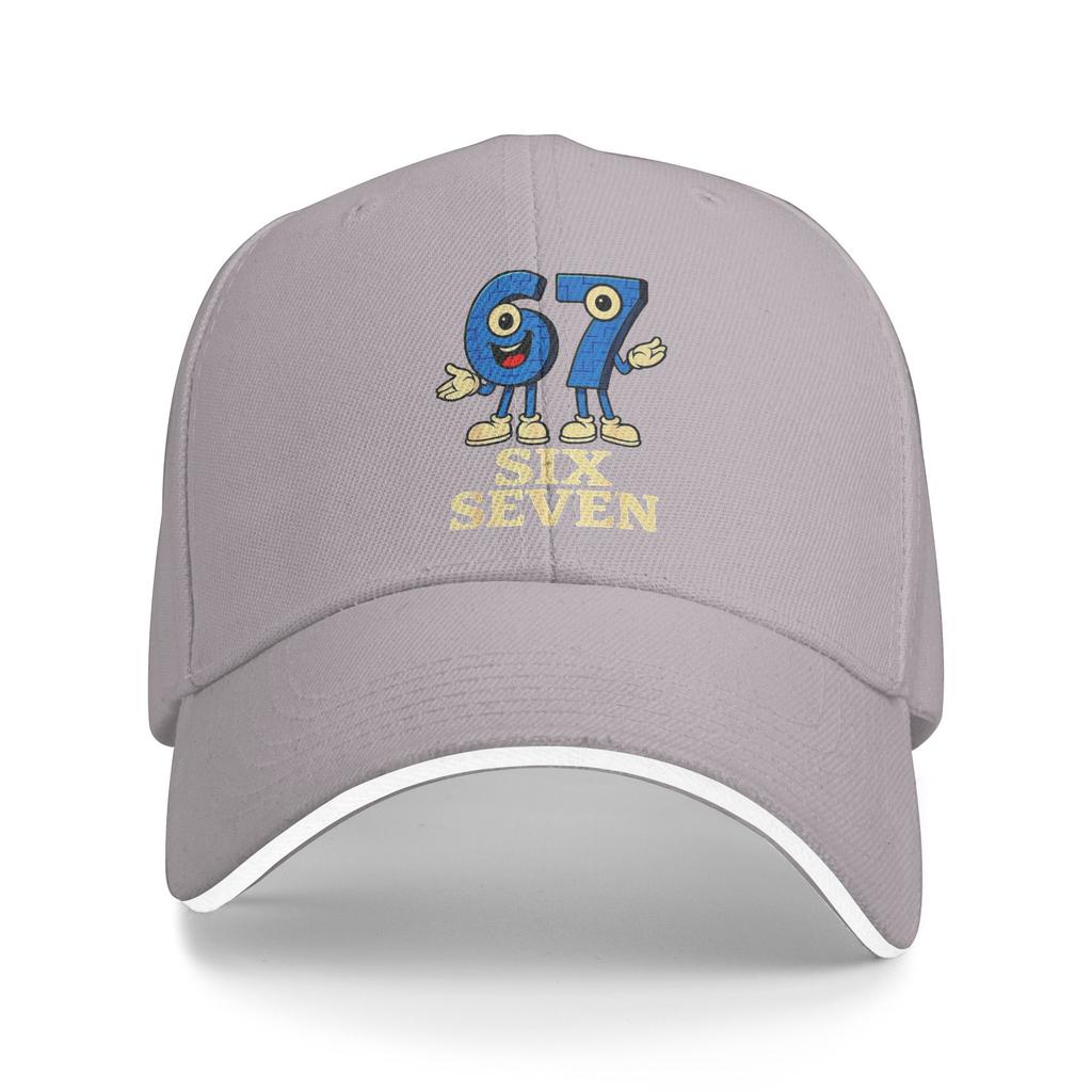 67 Six Seven 6 7 Funny Italian Brainrot Kids Gaming Meme Casual Baseball Cap Summer Trucker Hat Sun Visor Running Hip Hop Hats
