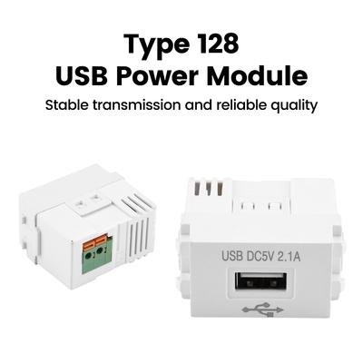 Type 128 USB Power Module 220V Socket 5V 2.1A 1A Mobile Phone Charging Module Switch Adapter Transformer Charging Power Socket