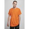 T-shirt - URBAN CLASSICS - Long Turnup Tee - Orange - 100% Coton - Coupe Loose