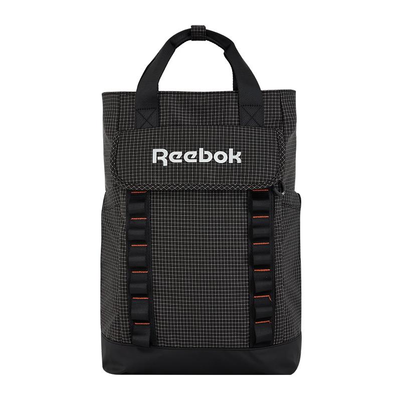 New Reebok Fabric Backpack Sports Bag Medium Size Unisex Black/Green RB240051M