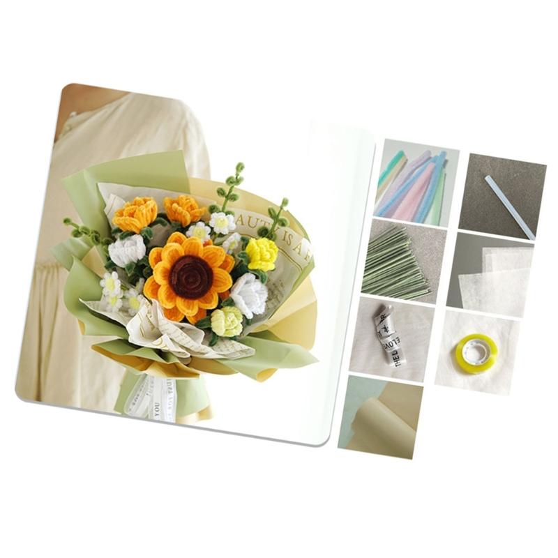 Pipe Cleaners Flower Set Chenilles Stems Craft Supplies for DIY Art and Craft Projects Party Decorations