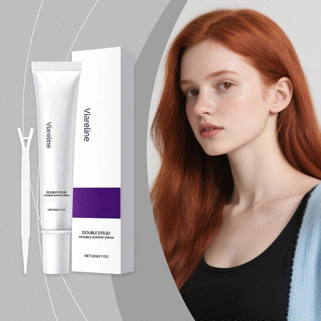 Viareline Double Eyelid Setting Cream - Daily Lightweight, Invisible, Natural, Quick-Drying, Comfortable, Attractive Cream For Beautiful Large Eyes