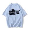 Women's Plus Size Pure Cotton White Short Sleeve T-Shirt - Summer 2025 American Style Loose Fit