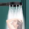 Soffione Doccia a Flusso d'Acqua Potente, Anello Grande, Doccetta Portatile ad Alta Pressione, Accessorio Moderno per il Bagno, Durevole per la Casa
