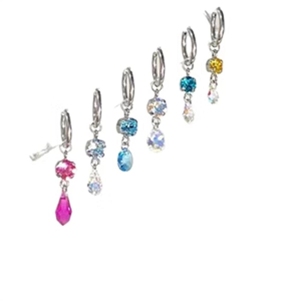 

Стеклянные серьги с бахромой в виде капель воды, ретро нишевый дизайн, модные универсальные серьги-кольца, легкая роскошь, высокое качество, изысканные серьги для женщин