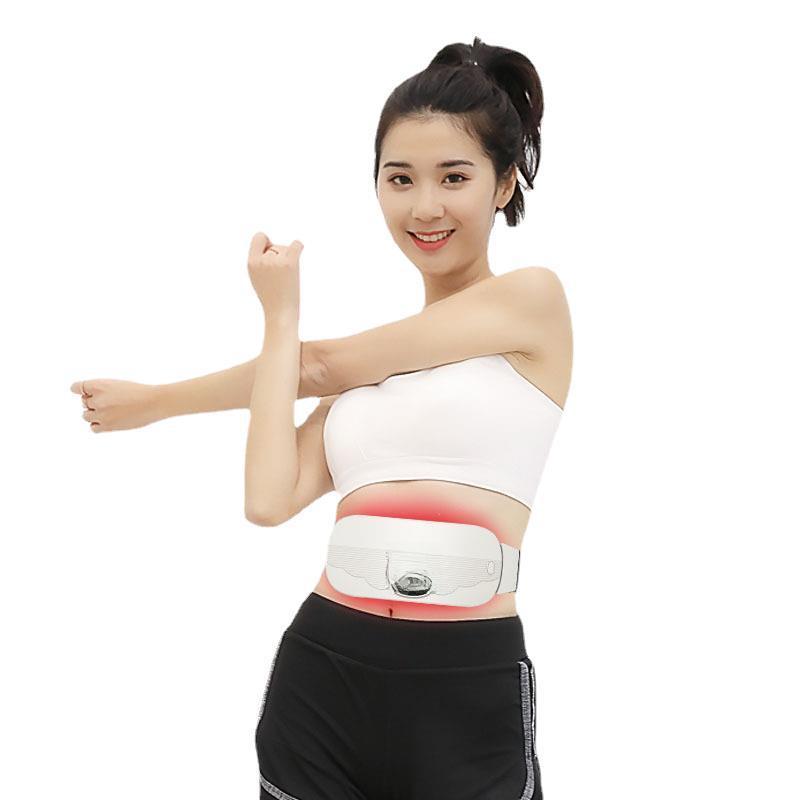 Lazy Fitness EMS Massage & Uterus Warming Belt: Abdominal Massager for Fat Removal & Shaping with Hot Compress