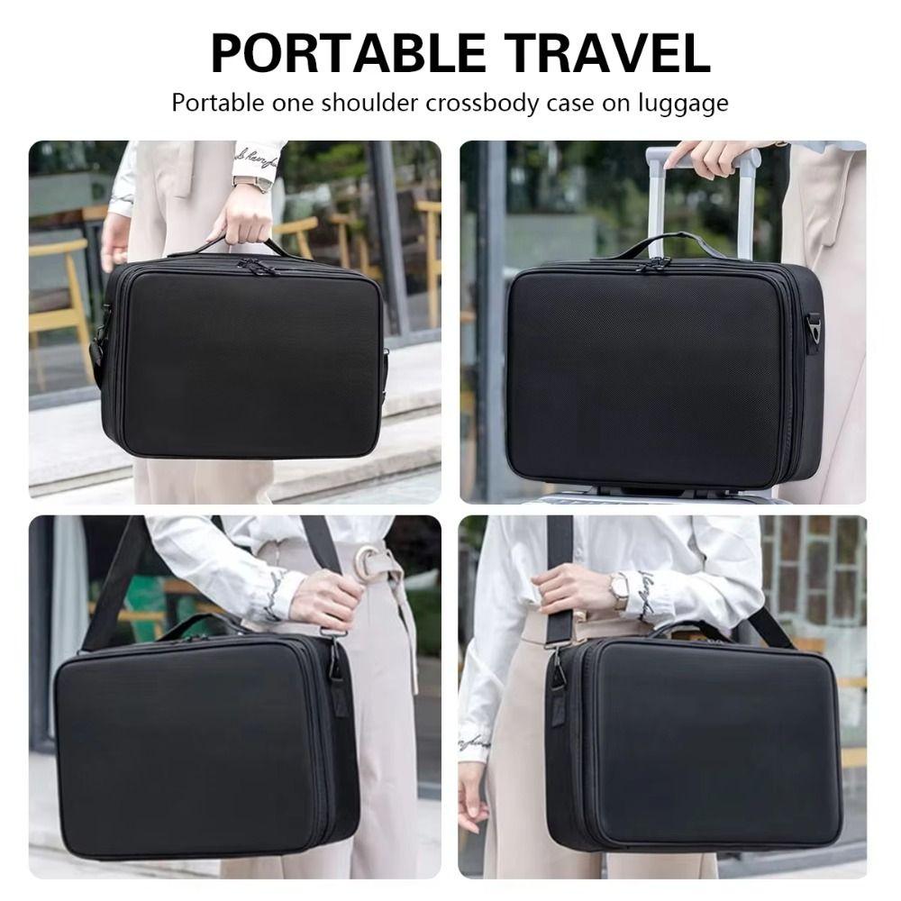 Professional Makeup Bag Waterproof Multi-Function Organizer Case Cosmetic Bag  Professional