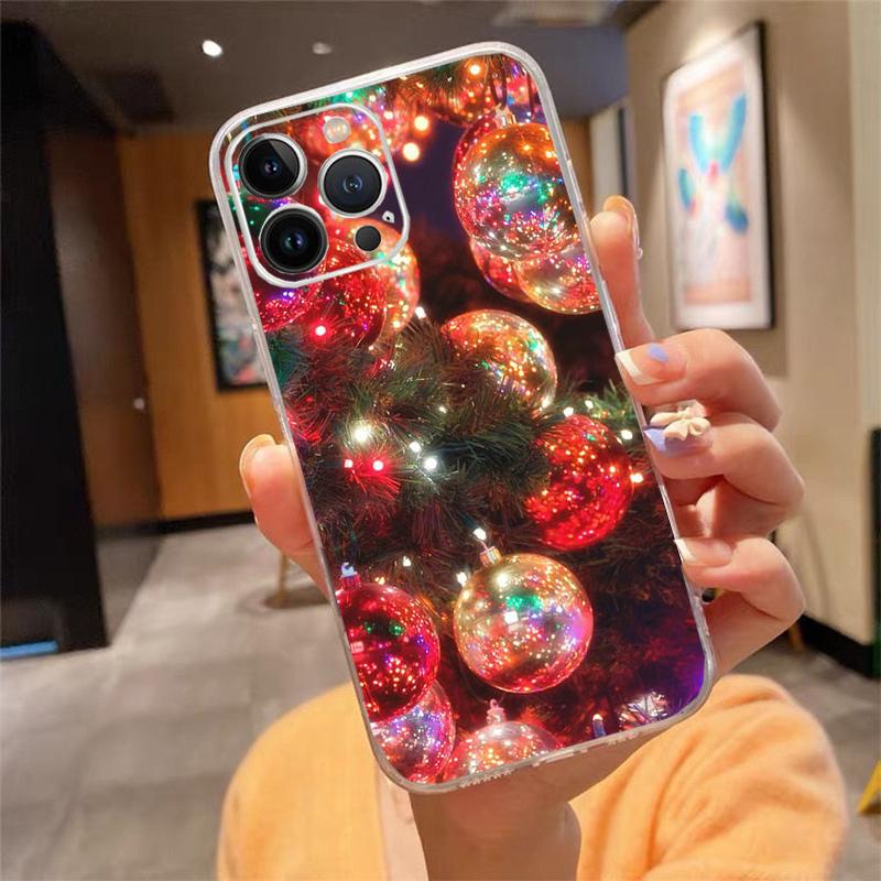 Phone Case For iphone 17 Pro Max 17 Air 16 15 14 13 Pro Max 15 16 Pro 15Plus Christmas Tree