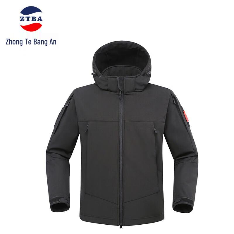 Men s Casual Hooded Workwear Jacket Large