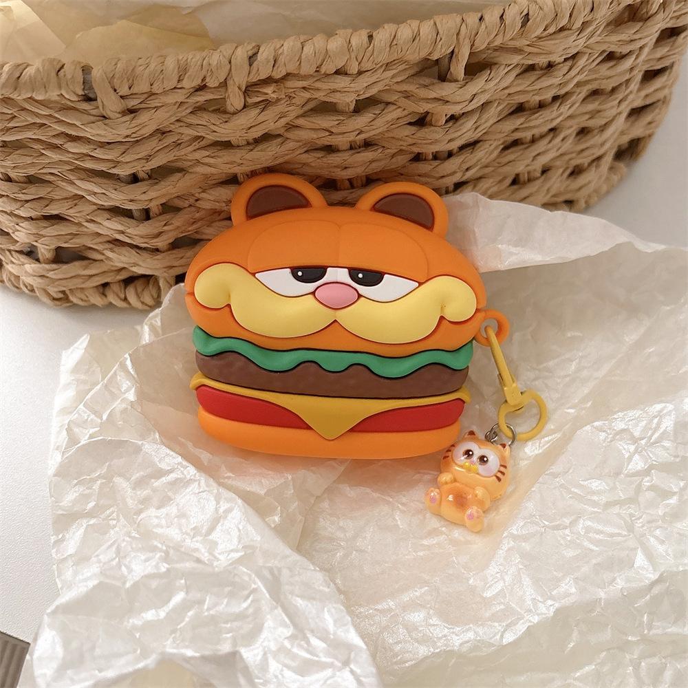 Fun burger Garfield for AirPods pro1 generation protective case 1 generation pro1 apple bluetooth headset case