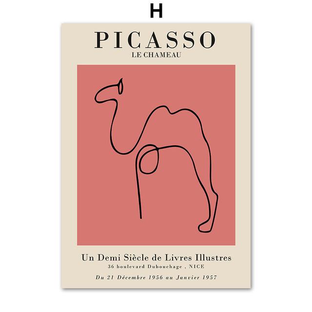 

Яёи Кусама Пикассо абстрактные постеры на скандинавскую тему и принты, настенная живопись на холсте, настенные картины для гостиной, сюрреализм, декор комнаты 21cm×30cm NoFrame