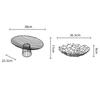 Abstract Geometric Line Metal Fruit Basin Tray Hollowed-out Desktop Storage Container High-legged Fruit Platter Trays Decorative