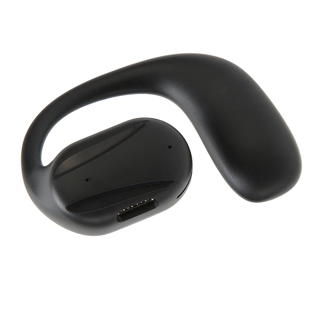 Open Ear Wireless Headphones Bluetooth 5.2 Bone Conduction Noise Reduction Sports Headphones for Office Left Ear Black