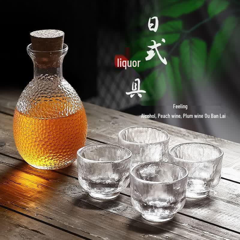UOSO Hammered Glass Mini Drinkware Set