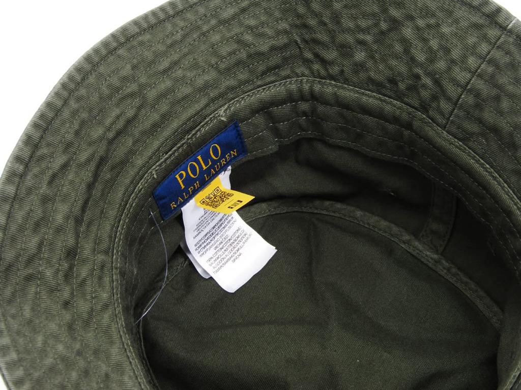 (Polo Ralph Lauren) POLO Ralph Lauren Herren Damen Polo Bär Bestickter Baumwoll Fischerhut Kappe 0108997 Größe LXL COMPANYOLVFSHORTS [Gebraucht]