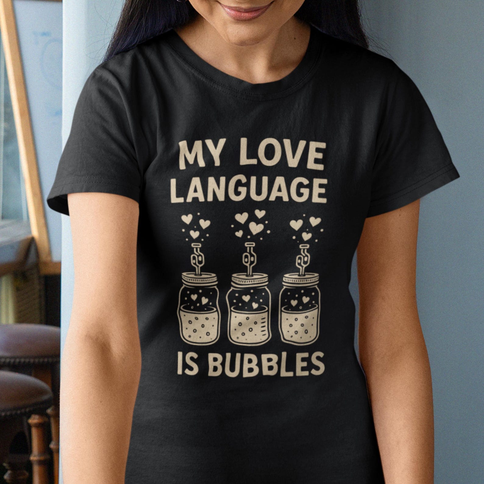 My Love Language Is Bubbles T-Shirt Fermentation Jar Tee 3XL
