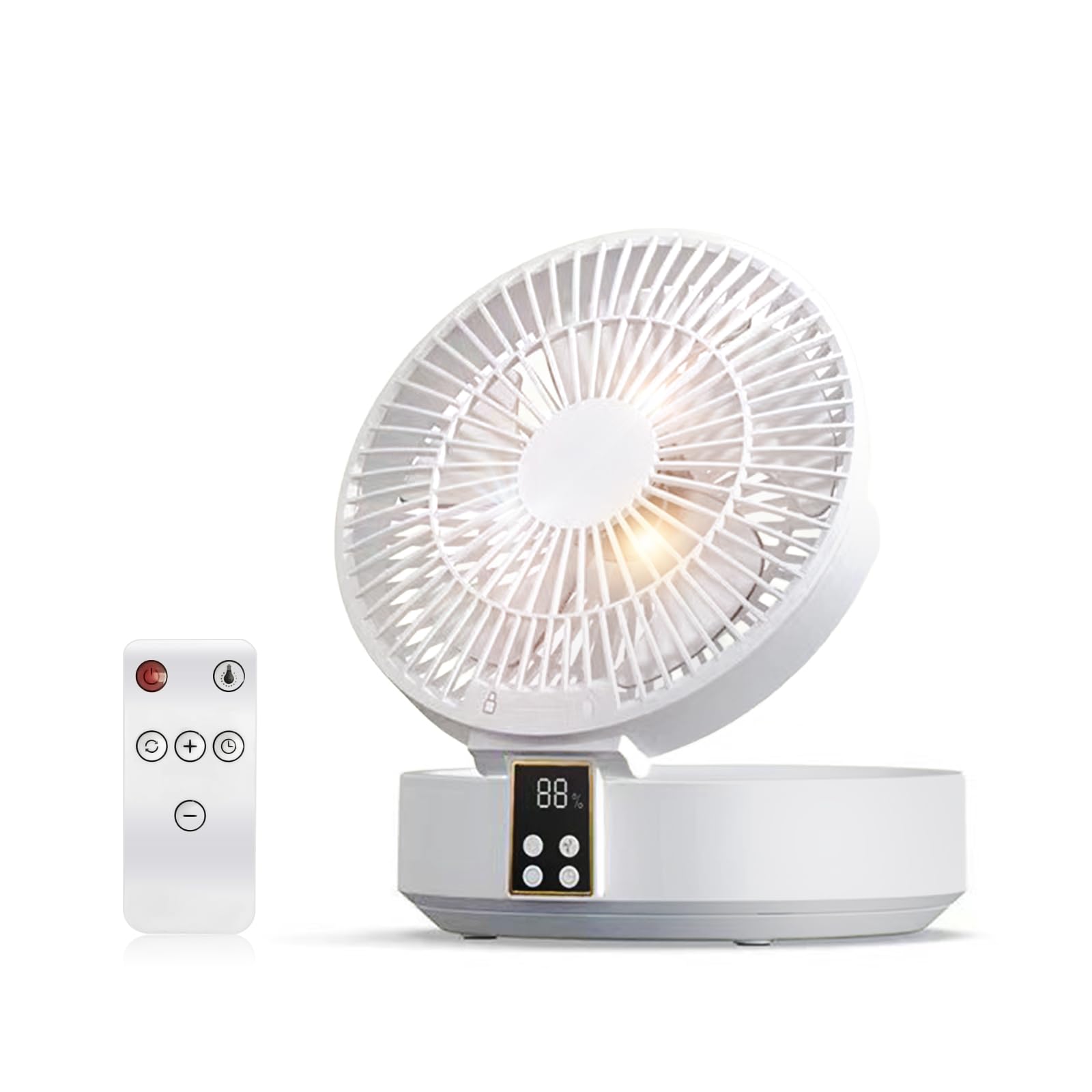 

Ni Zmir Circulator Fan with remote hour left and right Tabletop can be mounted on the 8 tatami air with LED light 5 4000mAh large vertical manual up серебряный