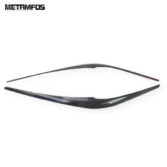 For Mazda CX-5 KF CX8 2017- 2024 Carbon Fiber Head Light Lamp Eyelid Eyebrow Headlight Strip Accessories Car Styling