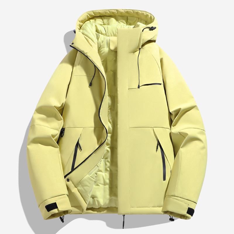 2025 Autumn and Winter New Jacket Cotton-padded Jacket Windproof and Waterproof Hooded Fleece Thickened Jacket Couple Model