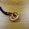 Brass Qiankun Yin Yang Circle Pendant Necklace