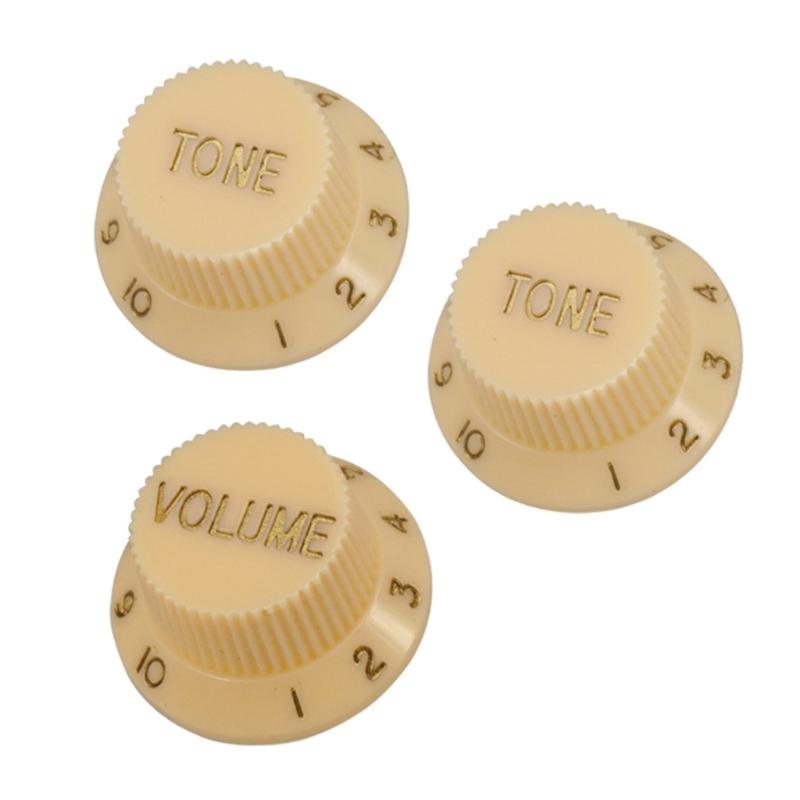 Guitar Knobs Set Potentiometer Caps Plastic Guitar Knobs Plastic Texture for Electric Guitar Volumes and Tone Controls