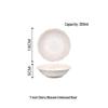 Elegant Retro Embossed Ceramic Dinner Plate Collection