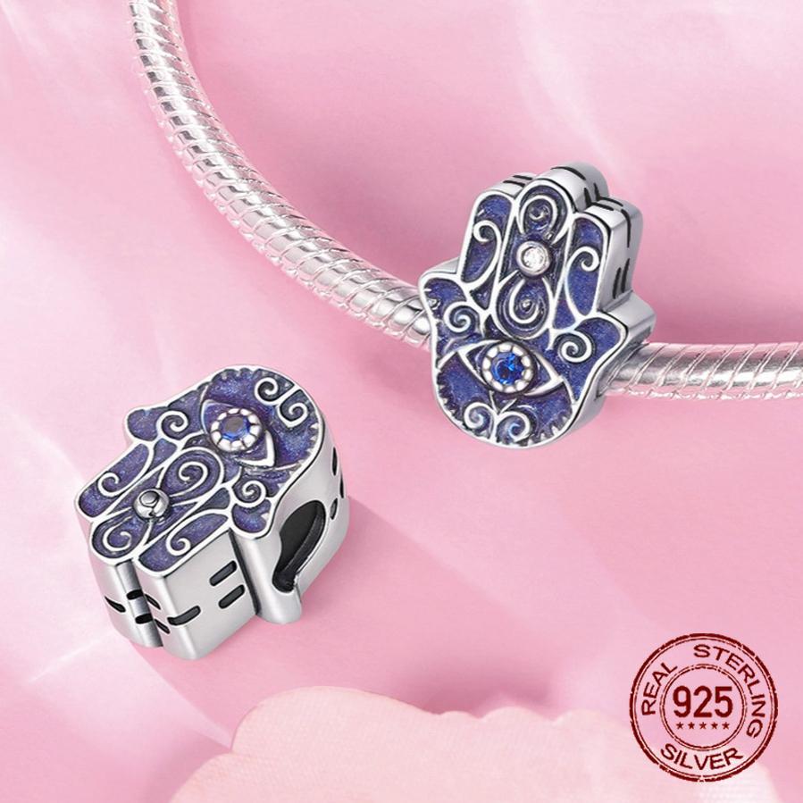 copper Compatible With Authentic Bracelets Charm Jewellery Do It Yourself Blue Clip Bead Charms Galaxy Starry Sky Collection Pendant Moon Dangle